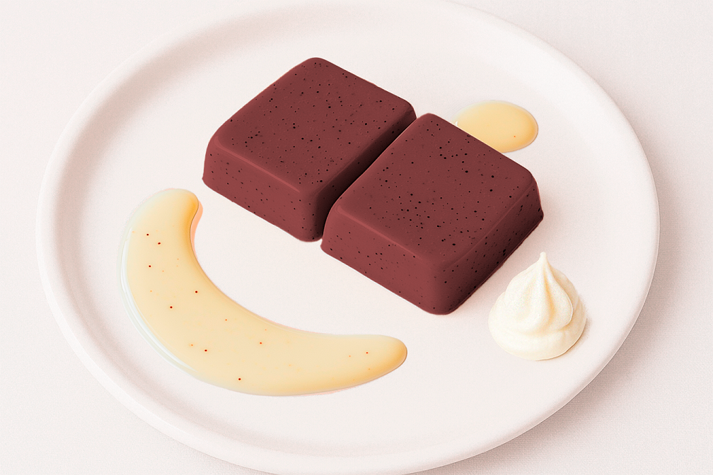 Zwetschken Flan mit Grieß, 48 Stk.